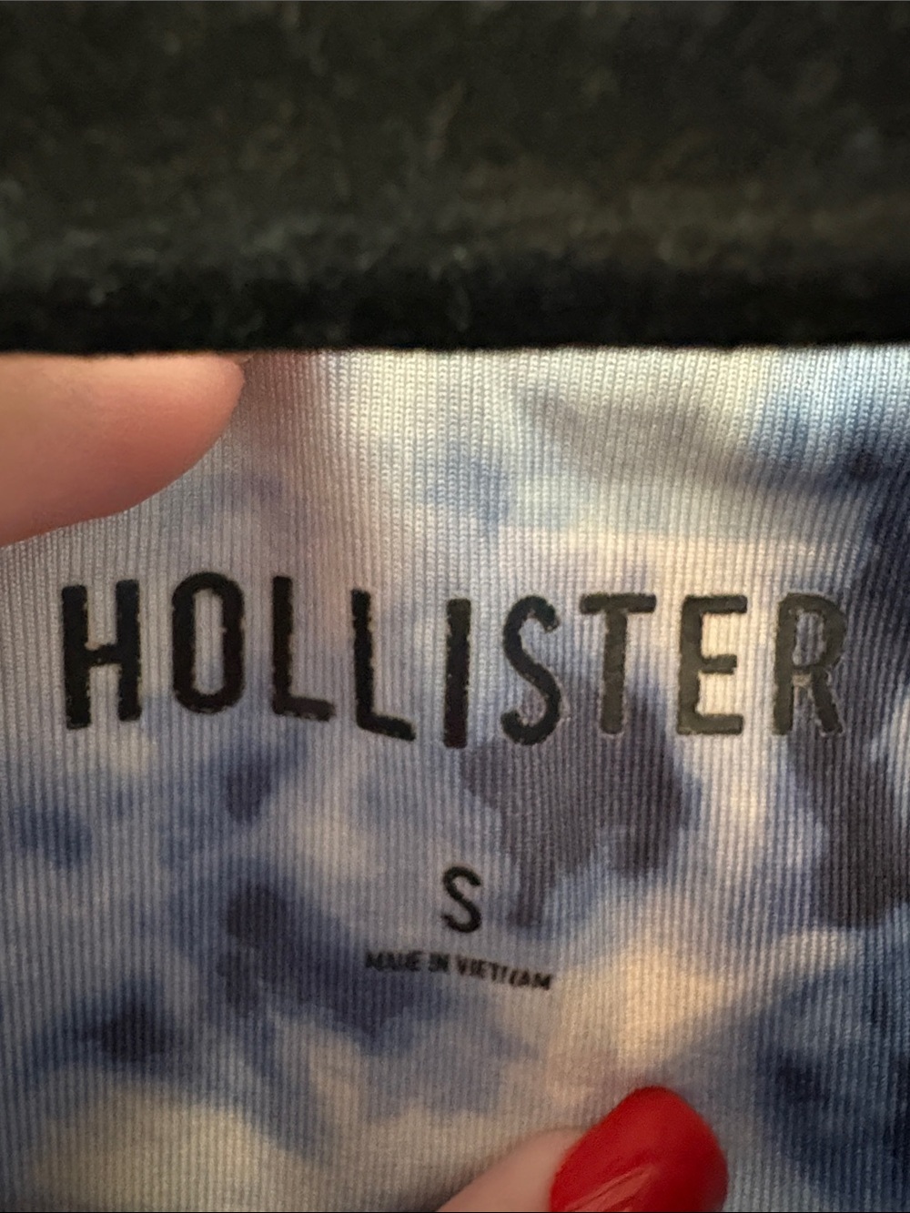 Hollister Blue and White Tie-Dye Leggings Size Small - Picture 3 of 7